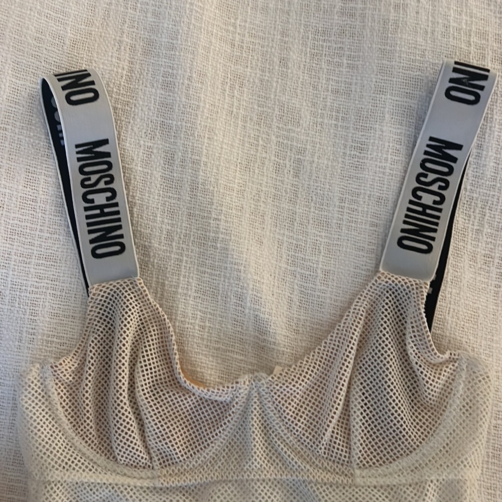 White Net Bodysuit Moschino - Picture 5 of 6